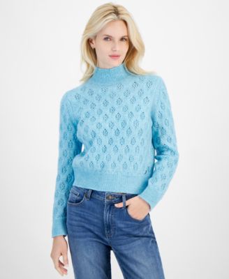 Tommy Hilfiger - Women's Mock Neck Pointelle Sweater