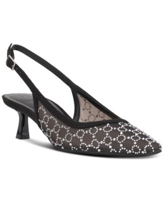 I.N.C. International Concepts - Women's Gemini Mid-Heel Slingback Pumps
