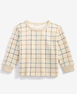 First Impressions - Baby Boys Plaid Long-Sleeve T-Shirt