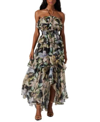 ASTR the Label - Women's Elena Floral Ruffle-Trim Dress