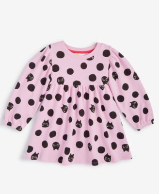 Epic Threads - Toddler Girls French Terry Cat-Print Dress