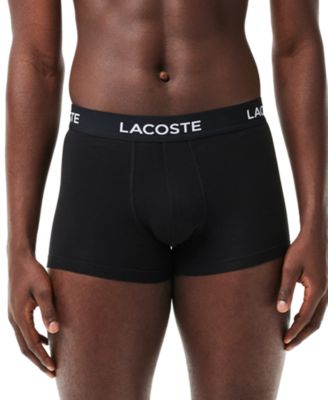 Lacoste - Men's 5pk. Regular-Fit Stretch Logo Band Trunks