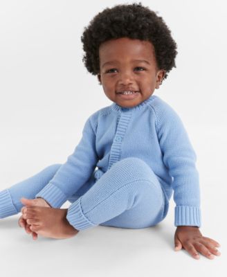 First Impressions - Baby Cotton Long-Sleeve Sweater Romper