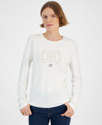 Tommy Hilfiger - Women's Rhinestone Logo Sweater