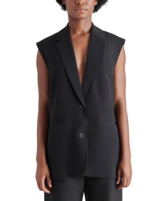 Steve Madden - Women's Ashton Sleeveless Single-Breasted Vest