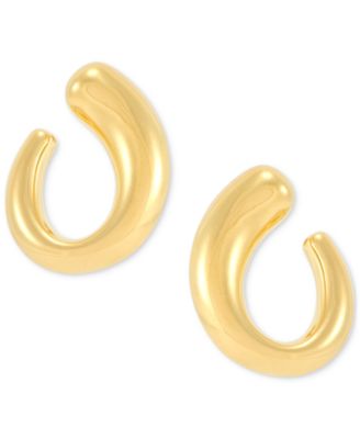 Macy's - Polished Graduated Oval Spiral Stud Earrings in 14k Gold