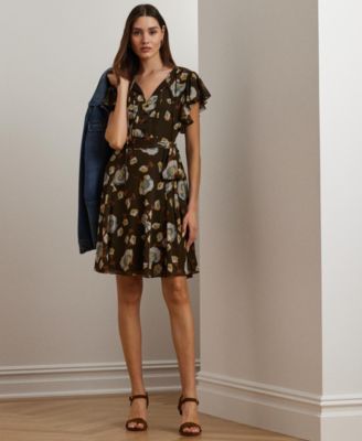 Lauren Ralph Lauren - Women's Floral Flutter-Sleeve Dress