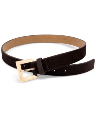 Michael Kors - Women's Haircalf Leather Belt