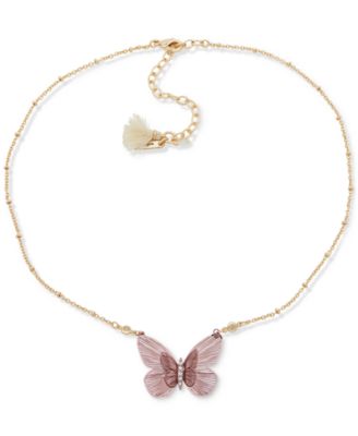 lonna & lilly - Gold-Tone Butterfly Pendant Necklace