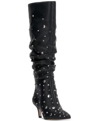 Jessica Simpson - Women's Naevy Slouchy Studded Dress Boots
