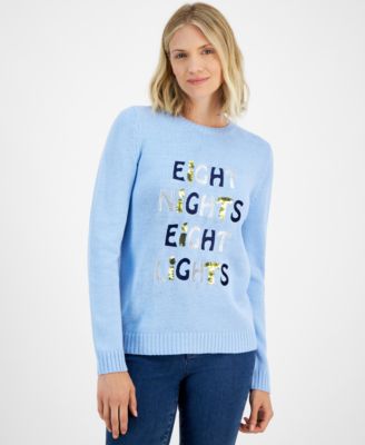 Holiday Lane - Women's Eight Lights Crewneck Sweater