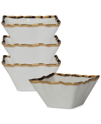 Certified International - Regency Square Snack Bowls, Set of 4