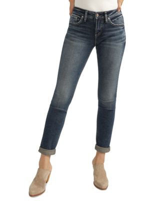 Silver Jeans Co. - Women's Mid-Rise Skinny Girlfriend Jeans