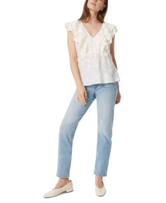 Sam Edelman - Women's Maila Ruffle-Trim Peplum Top