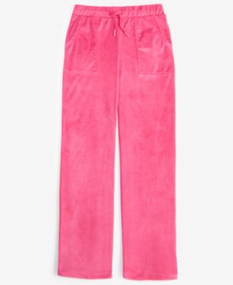 ID Ideology - Big Girls Wide-Leg Velour Pants