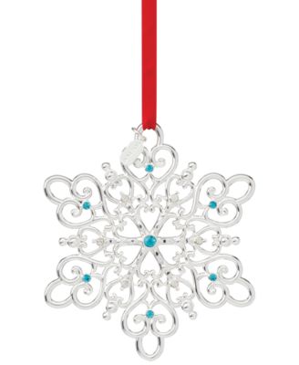 Lenox - 2024 Snow Majesty Silver-Plate Ornament, 20th in the Series