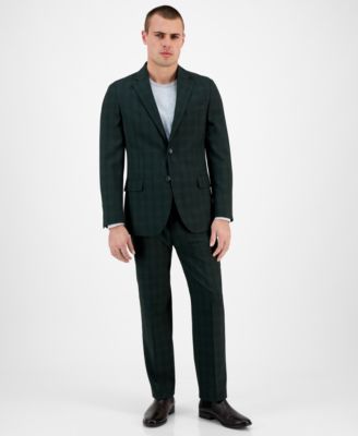 Nautica - Men's Modern-Fit Bi-Stretch Black Suit