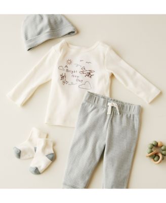 Carter's - Baby Boys 4-Pc. Airplane Outfit Set