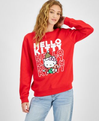 Love Tribe - Juniors' Hello Kitty Happy Holidays Sweatshirt
