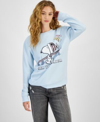 Love Tribe - Juniors' Snoopy Ski You Later Crewneck Sweatshirt