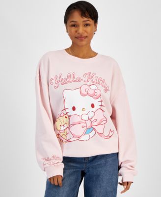 Grayson Threads, The Label - Juniors' Hello Kitty Bow Crewneck Sweatshirt