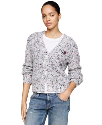Tommy Jeans - Women's Marled V-Neck Cardigan Sweater