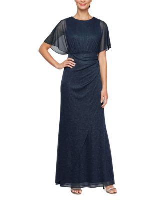 SL Fashions - Women's Long A-Line Glitter Dress