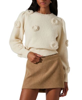 ASTR the Label - Women's Wilessa 3D Flower Sweater