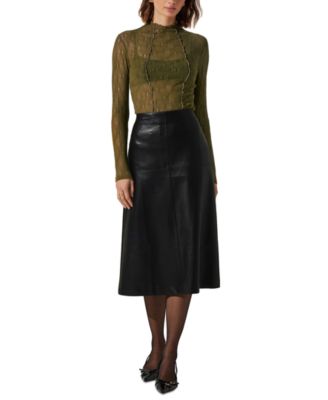 ASTR the Label - Women's Colleen Mock-Neck Long-Sleeve Top