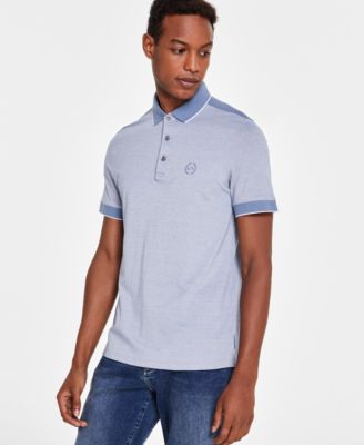 A|X Armani Exchange - Men's Cotton Heathered Piqu&eacute; Polo