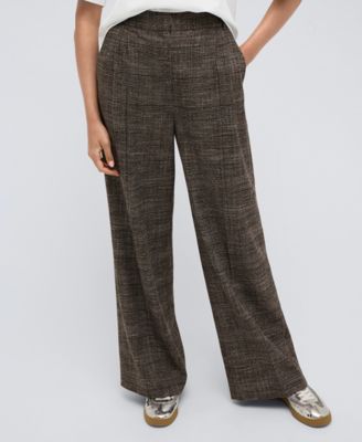 Kenneth Cole - Women's High-Rise Wide-Leg Double-Pleated Pants