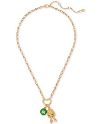 kate spade new york - Gold-Tone M&M Statement Pendant Necklace, 18" + 3" extender