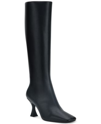 Jeffrey Campbell - Check-Mate Snip-Toe Knee-High Dress Boots