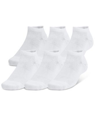 Under Armour - Men's Training Cotton 6-Pk. Moisture-Wicking Low-Cut Socks