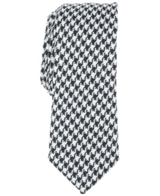 Bar III - Men's Metallic Houndstooth Tie