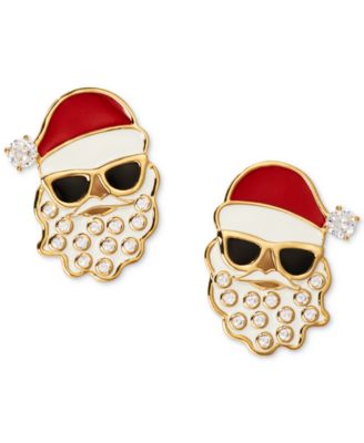 AJOA - Gold-Tone Cool Santa Stud Earrings