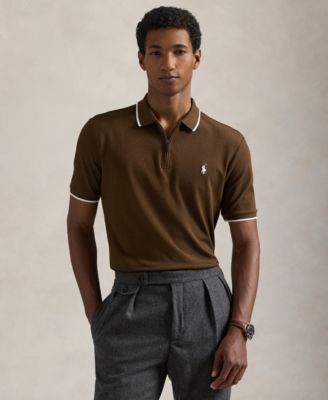 Polo Ralph Lauren - Men's Classic-Fit Stretch Mesh Zip Polo Shirt
