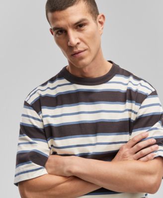 Mode of One - Men's Relaxed-Fit Stripe T-Shirt