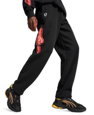 Puma - Men's Ferrari Neon Race Relaxed-Fit Printed Sweatpants