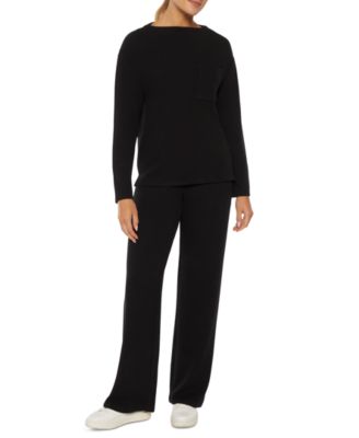Three Dots - Women's Bexley Chest-Pocket Long-Sleeve Top