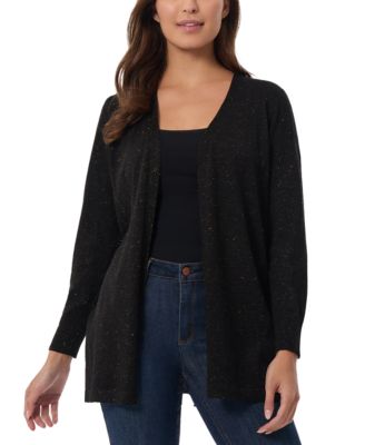 Jones New York - Glitter Kissing-Front Open Cardigan