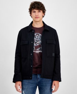 KARL LAGERFELD PARIS - Men's Slim-Fit Shirt Jacket