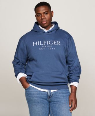 Tommy Hilfiger - Men's Big & Tall Big Hilfiger Logo Hoodie