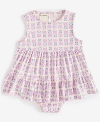First Impressions - Baby Girls Tulip Stripe Sunsuit