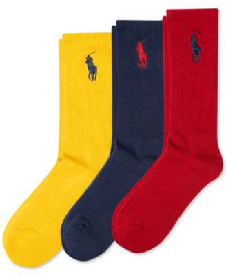 Polo Ralph Lauren - Big Pony Crew Socks - 3-Pack