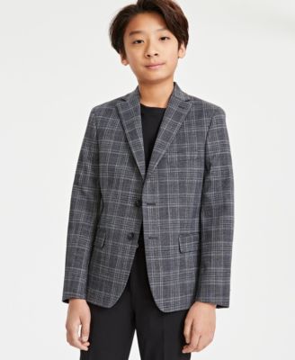 Michael Kors - Big Boys Plaid Suit Jacket