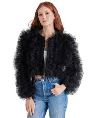 Steve Madden - Women's Odile Ruffled Tulle Jacket