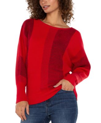Liverpool Los Angeles - Women's Colorblocked Boat-Neck Sweater