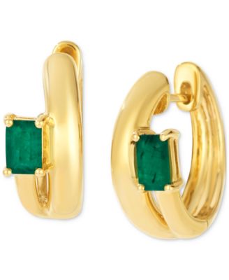 Le Vian - Emerald (1 ct. t.w.) Hoop Earrings in 14k Honey Gold