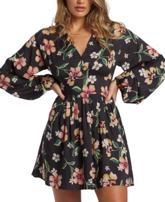 Billabong - Juniors' Night Bloom Mini Fit & Flare Dress